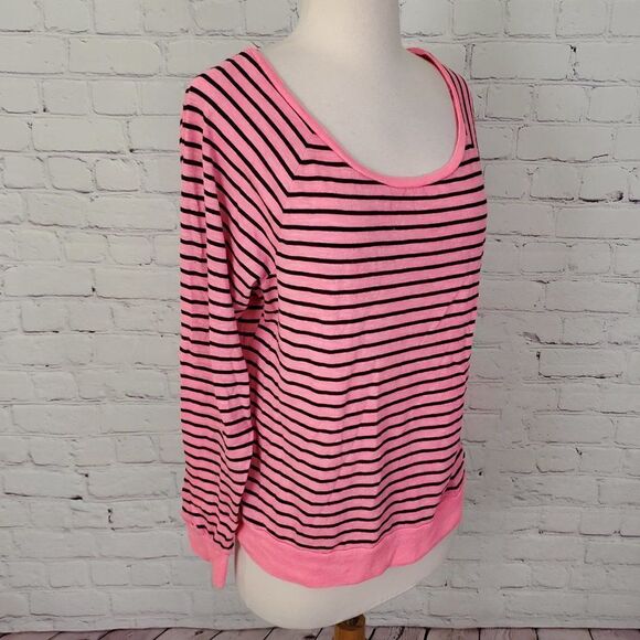 PINK VICTORIA'S SECRET Striped Top S - Picture 2 of 6